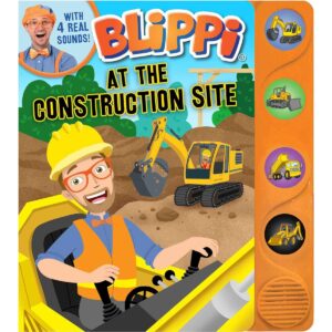 Blippi At the Construction Site 4 Button Sound Book Youtube Books