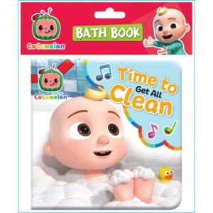 CoComelon Time to Get All Clean Vinyl Waterproof Bath Book Coco Melon