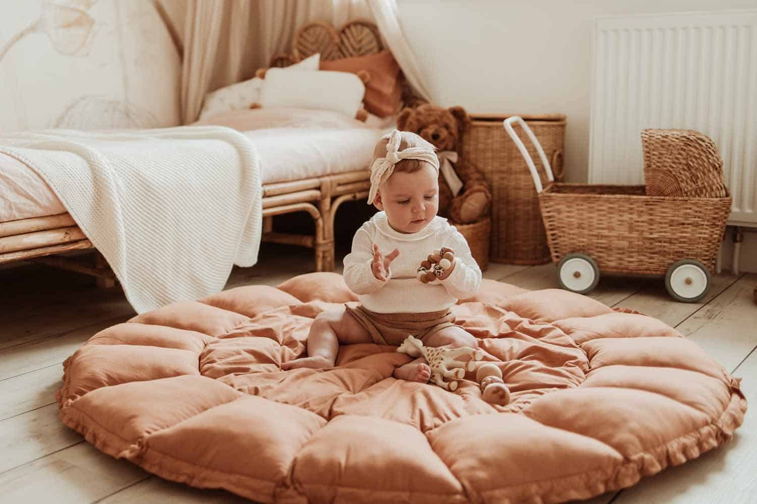 Play&Go Bloom Organic Babymat Tawny Brown (12)