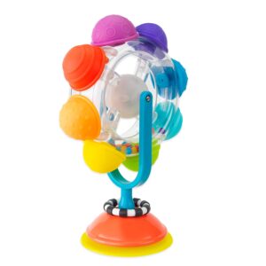 Sassy Light Up Rainbow Wheel Suction Toy