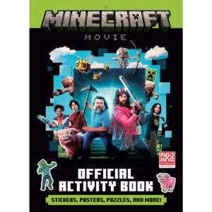 Minecraft Movie Official Activity Book Mine Craft Children Book Steve Building Crafting Creepers