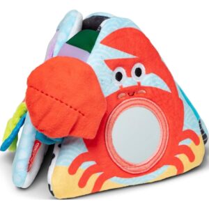 Melissa & Doug Ocean Tummy Time Triangle Infant Baby Toy Soft Sensory Textures Mirror Newborns 6 Months