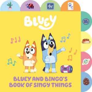 Bluey and Bingo's Book of Singy Things A Tabbed Board Books Children