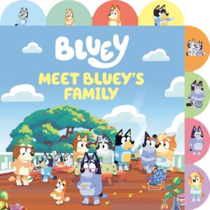 Meet Bluey's Family A Tabbed Board Book Bluey Bingo Children Toddler Disney+ Disney