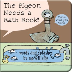 Pigeon Needs A Bath Book! Waterproof Vinyl Shower Book Children Books