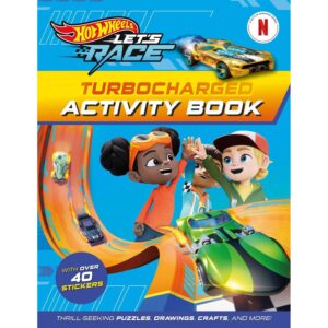 Hot Wheels Let's Race Turbocharged Activity Book Children Sticker Book Mattel
