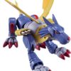 A Digimon Shodo 3.5" Figure with yellow wings, red claws, and a red nose stands on all fours, showing its mechanical details.