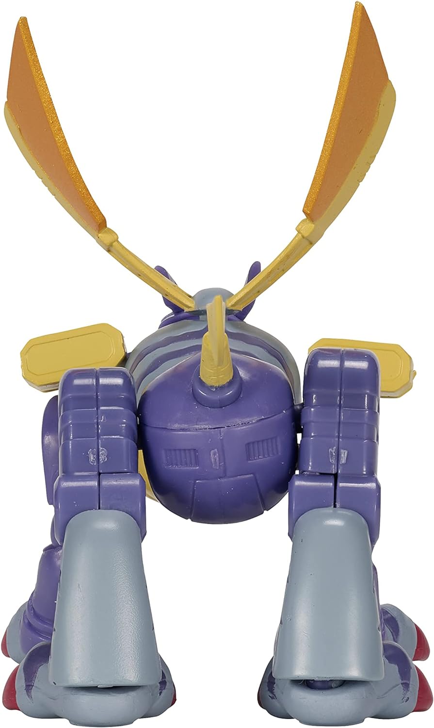 A Digimon Shodo 3.5" Figure with large antennae and chunky legs, viewed from the back.