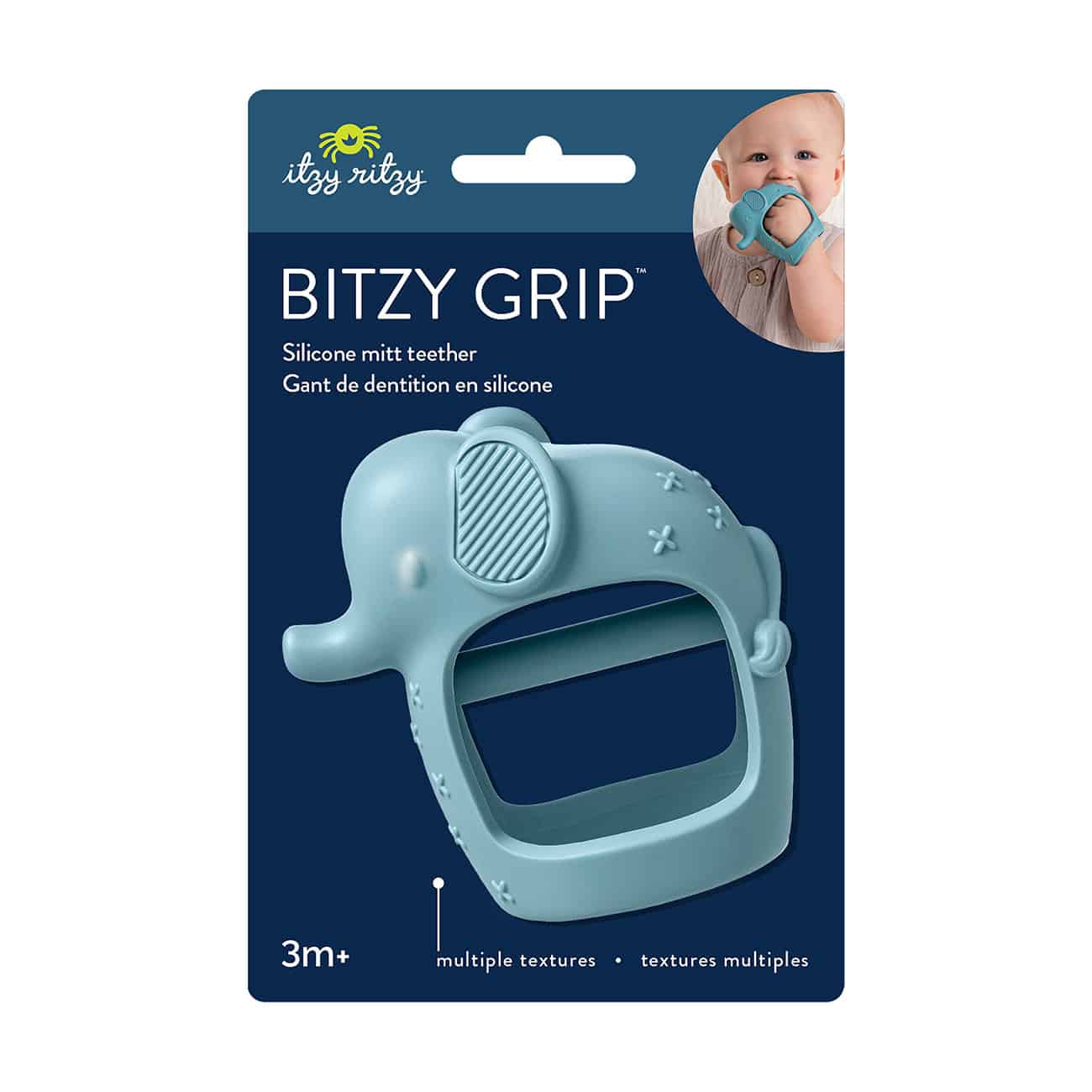Itzy Ritzy Bitzy Grip silicone teether, Elephant design