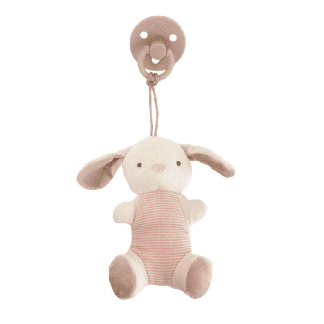 Bitzy Pal Natural Rubber Pacifier & Lovey