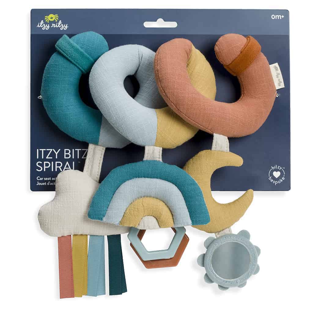 Itzy Bitzy Spiral Car Seat Activity Toy Treasures by Hey Little