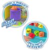 cocomelon-learningkitchen-76 The CoComelon Learning Kitchen 34 Piece Interactive Play Kitchen features a purple pot that makes sizzling sounds and includes colorful plastic letters for toddlers to place into slots and spell words.