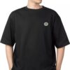 digimon-adventure-digivice-enamel-pin-taichi (4) Person wearing a plain black T-shirt with a small circular Digimon Adventure Digivice Enamel Pin Hard Taichi Tribute Custom Fan Fanbase patch on the left chest.