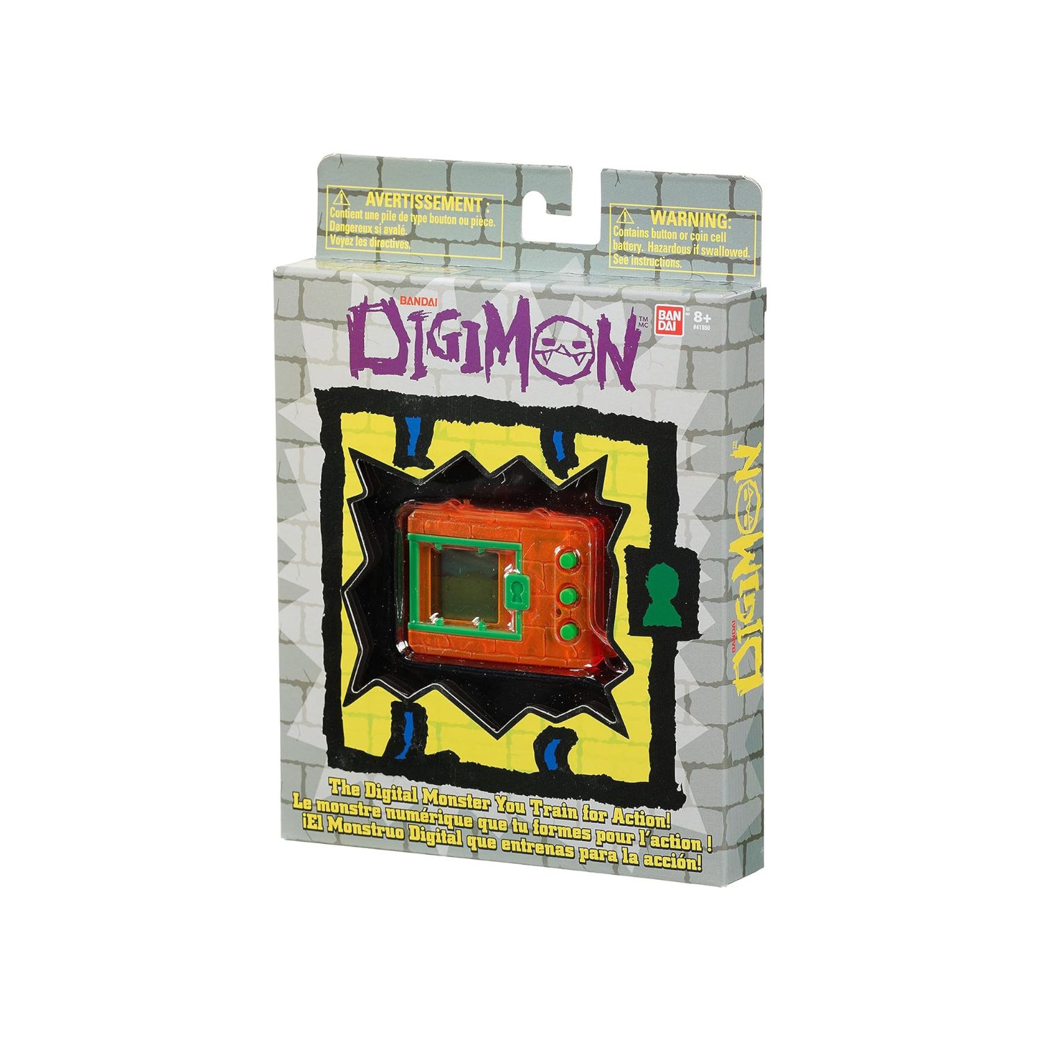 The packaging for the digimon toy is shown.