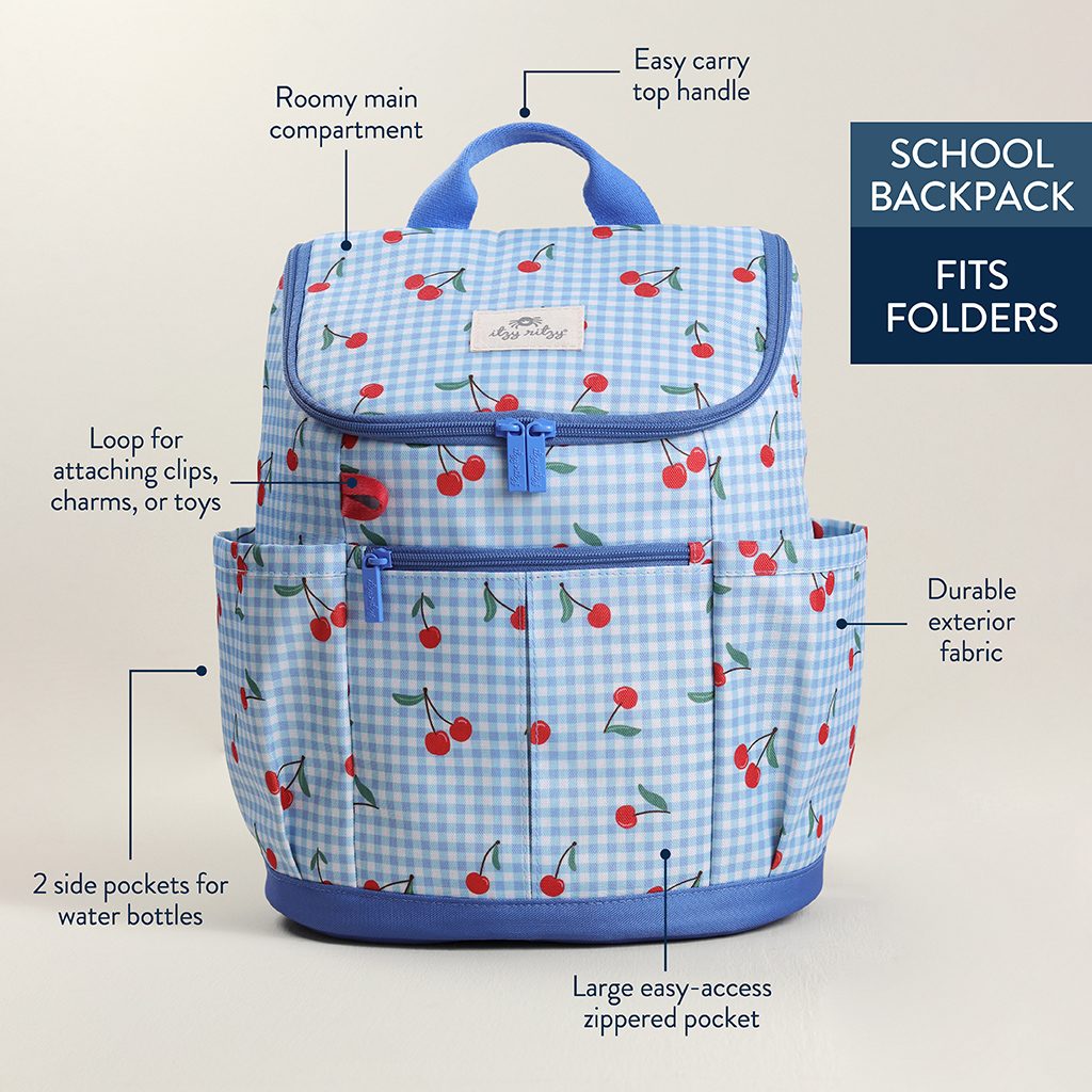 Itzy Ritzy Itzy Explorer Big Kids Backpack Cherry on Top product photo 4 Itzy Ritzy Itzy Explorer Big Kids Backpack Cherry on Top product photo 4