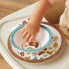 Itzy Ritzy Itzy Bistro mealtime tableware set in the Giddy Up pattern Itzy Ritzy Itzy Bistro mealtime tableware set in the Giddy Up pattern