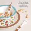Itzy Ritzy Itzy Bistro mealtime tableware set in the Giddy Up pattern Itzy Ritzy Itzy Bistro mealtime tableware set in the Giddy Up pattern