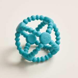 Itzy Ritzy Bitzy Ball beaded silicone teething ball in teal