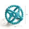 Itzy Ritzy Bitzy Ball beaded silicone teething ball in teal Itzy Ritzy Bitzy Ball beaded silicone teething ball in teal
