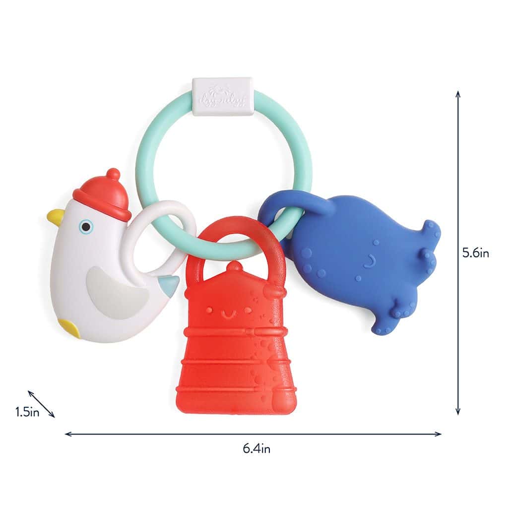 Itzy Ritzy Bitzy Charms multistage teething ring in the Nautical design Itzy Ritzy Bitzy Charms multistage teething ring in the Nautical design