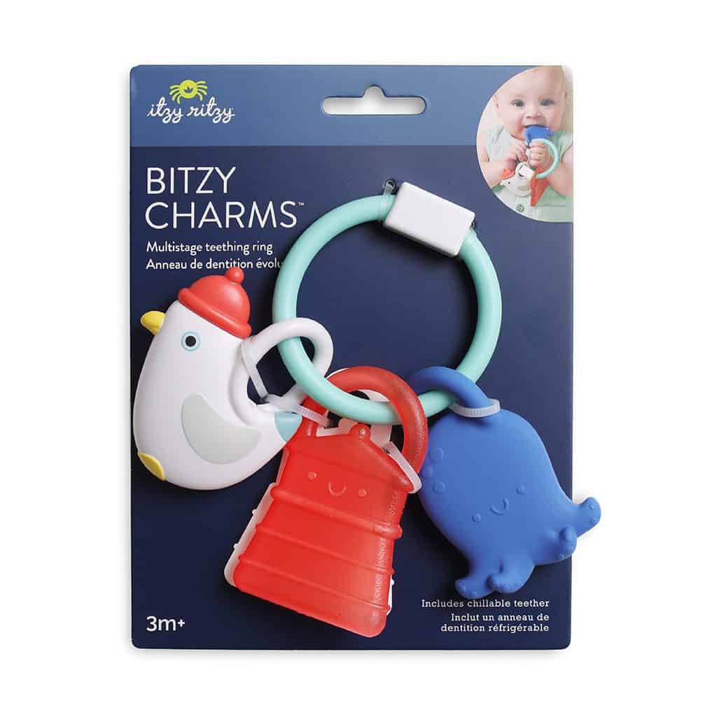 Itzy Ritzy Bitzy Charms multistage teething ring in the Nautical design Itzy Ritzy Bitzy Charms multistage teething ring in the Nautical design