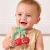 Itzy Ritzy Bitzy Shake silicone teether with rattle in the Cherries design Itzy Ritzy Bitzy Shake silicone teether with rattle in the Cherries design