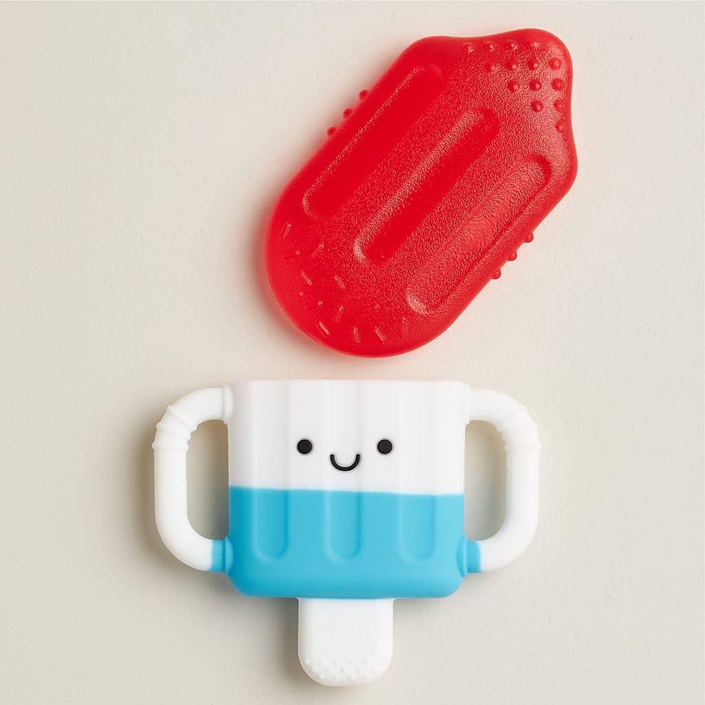 Itzy Ritzy Itzy Cool water filled teether in the Hero Pop design Itzy Ritzy Itzy Cool water filled teether in the Hero Pop design
