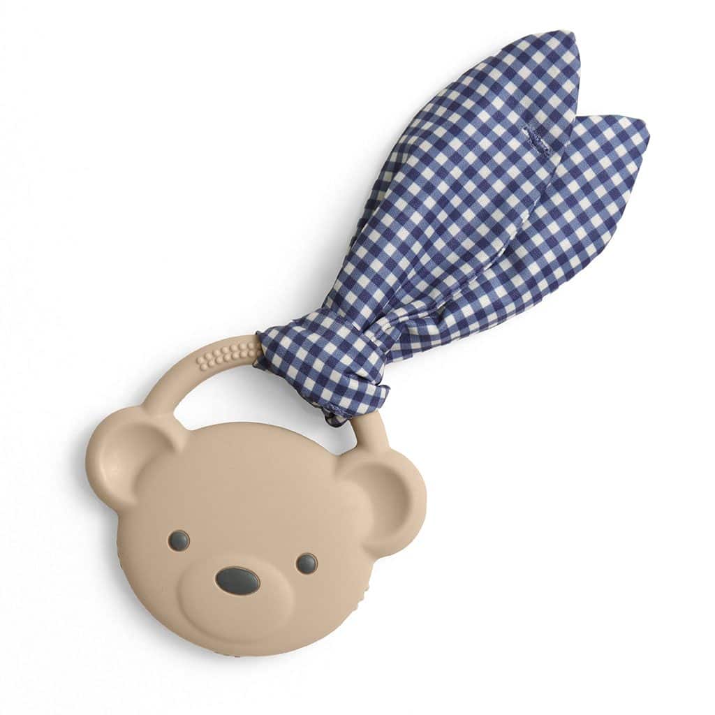Itzy Ritzy Crinkle Crew silicone teether with crinkle tie, Bear design Itzy Ritzy Crinkle Crew silicone teether with crinkle tie, Bear design