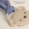 Itzy Ritzy Crinkle Crew silicone teether with crinkle tie, Bear design Itzy Ritzy Crinkle Crew silicone teether with crinkle tie, Bear design