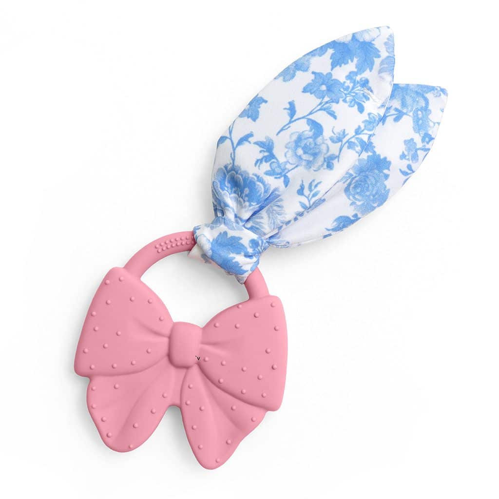 Itzy Ritzy Crinkle Crew silicone teether with crinkle tie, Bow design Itzy Ritzy Crinkle Crew silicone teether with crinkle tie, Bow design