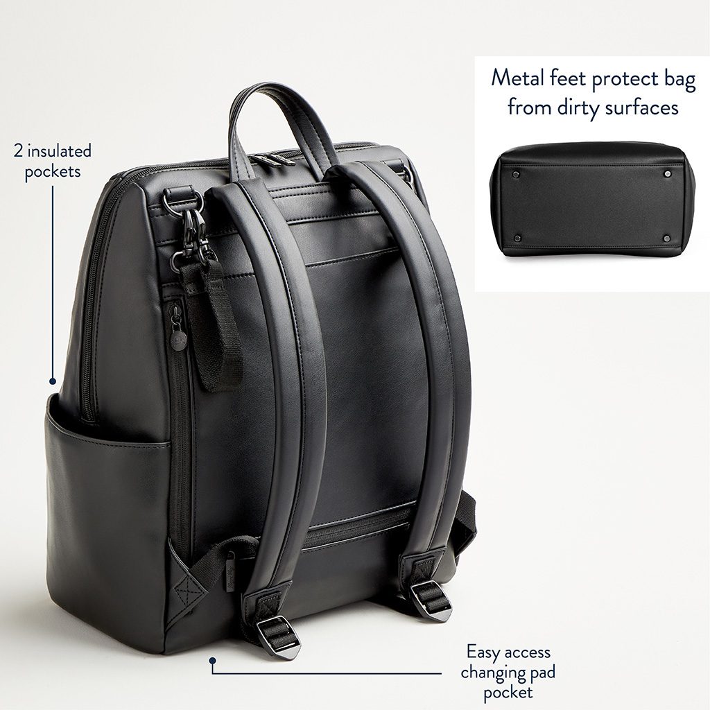 Itzy Ritzy Eras Backpack convertible diaper bag Black product photo 6 Itzy Ritzy Eras Backpack convertible diaper bag Black product photo 6