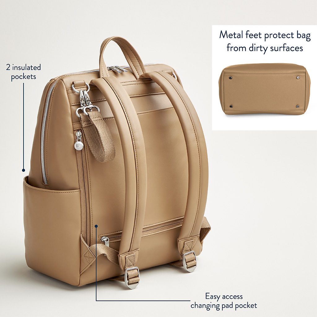 Itzy Ritzy Eras Backpack convertible diaper bag Chai Latte product photo 6 Itzy Ritzy Eras Backpack convertible diaper bag Chai Latte product photo 6