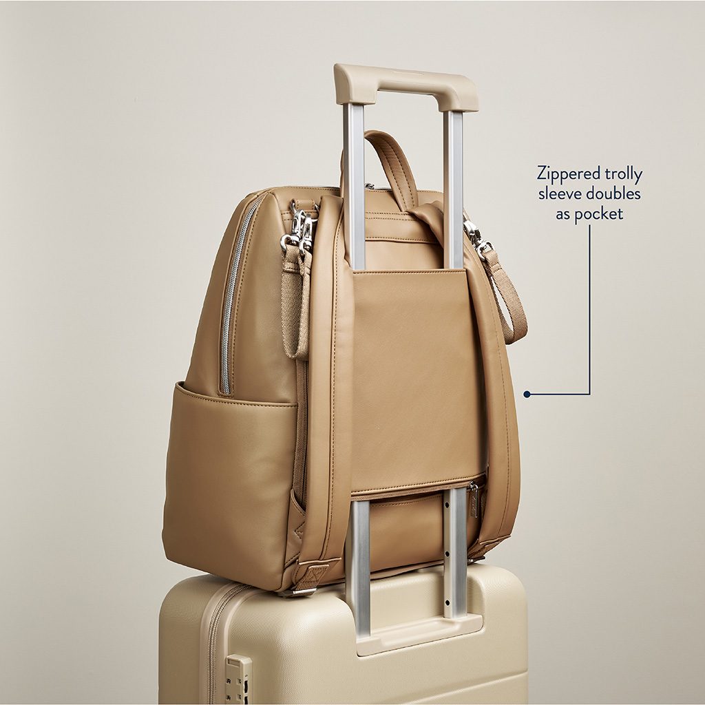 Itzy Ritzy Eras Backpack convertible diaper bag Chai Latte product photo 7 Itzy Ritzy Eras Backpack convertible diaper bag Chai Latte product photo 7