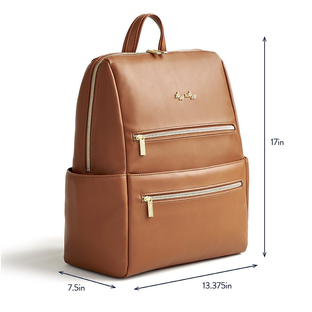 Itzy Ritzy Eras Backpack convertible diaper bag Cognac product photo 1 Itzy Ritzy Eras Backpack convertible diaper bag Cognac product photo 1