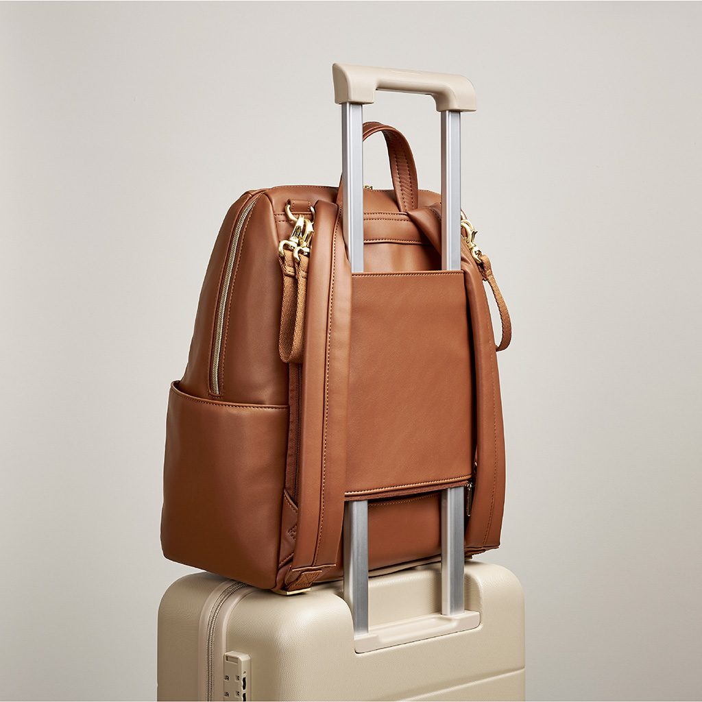 Itzy Ritzy Eras Backpack convertible diaper bag Cognac product photo 6 Itzy Ritzy Eras Backpack convertible diaper bag Cognac product photo 6