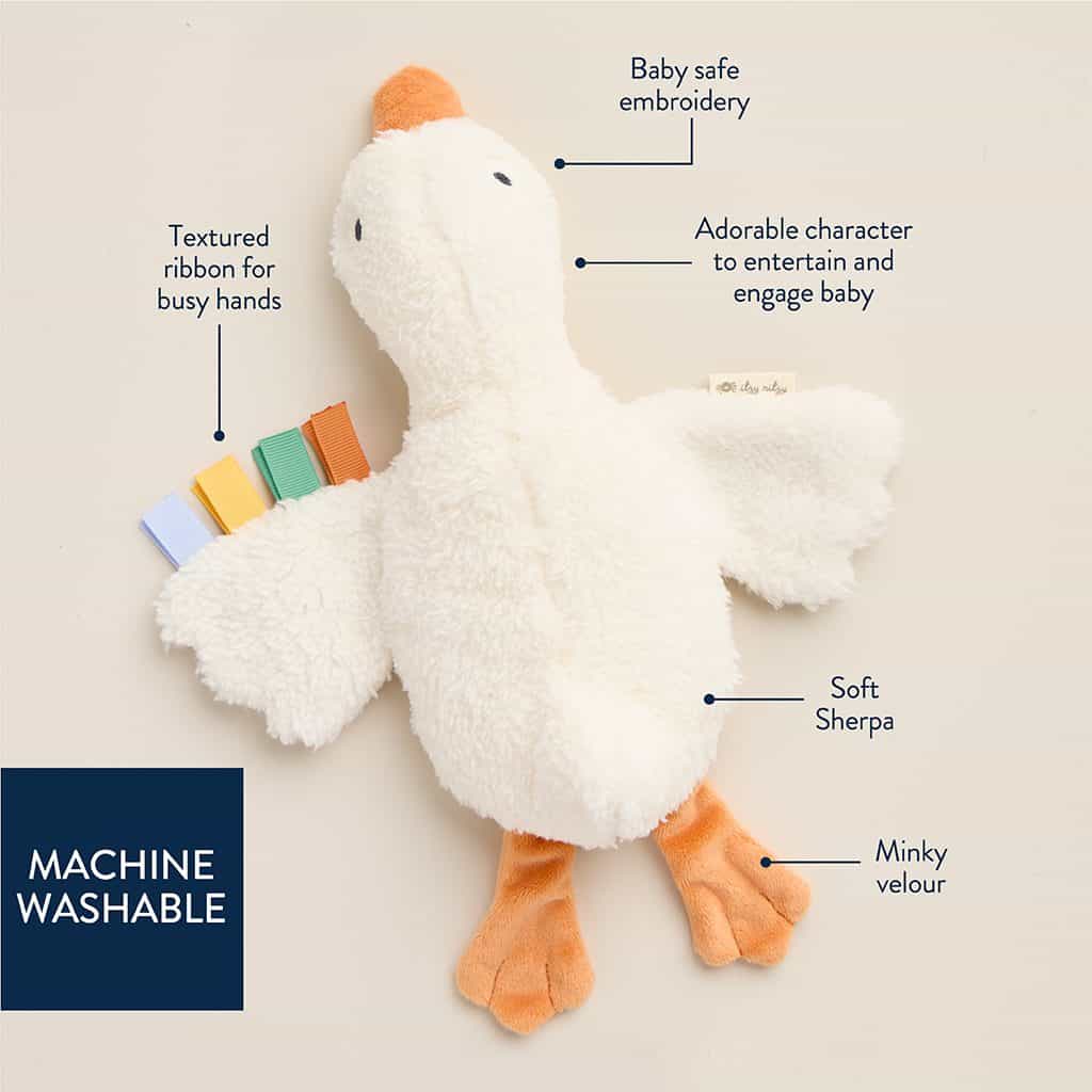 Itzy Ritzy Itzy Huggable plush lovey Gracie the Goose Itzy Ritzy Itzy Huggable plush lovey Gracie the Goose