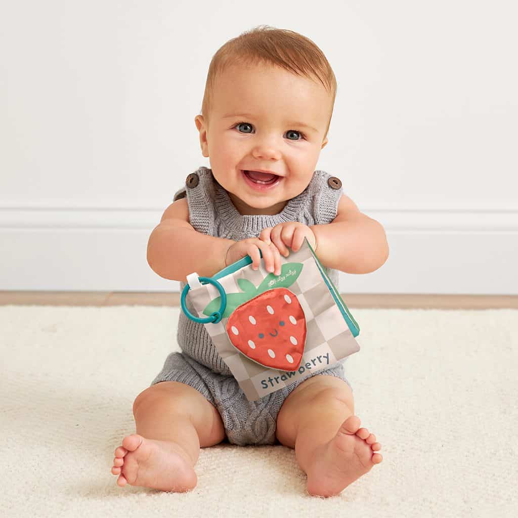 Itzy Ritzy Itzy Learn and Snuggle gift set with bunny lovey and strawberry crinkle book Itzy Ritzy Itzy Learn and Snuggle gift set with bunny lovey and strawberry crinkle book