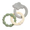 Itzy Ritzy Itzy Loops linkable silicone teething ring set with elephant charm Itzy Ritzy Itzy Loops linkable silicone teething ring set with elephant charm