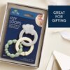 Itzy Ritzy Itzy Loops linkable silicone teething ring set with elephant charm Itzy Ritzy Itzy Loops linkable silicone teething ring set with elephant charm