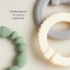 Itzy Ritzy Itzy Loops linkable silicone teething ring set with elephant charm Itzy Ritzy Itzy Loops linkable silicone teething ring set with elephant charm