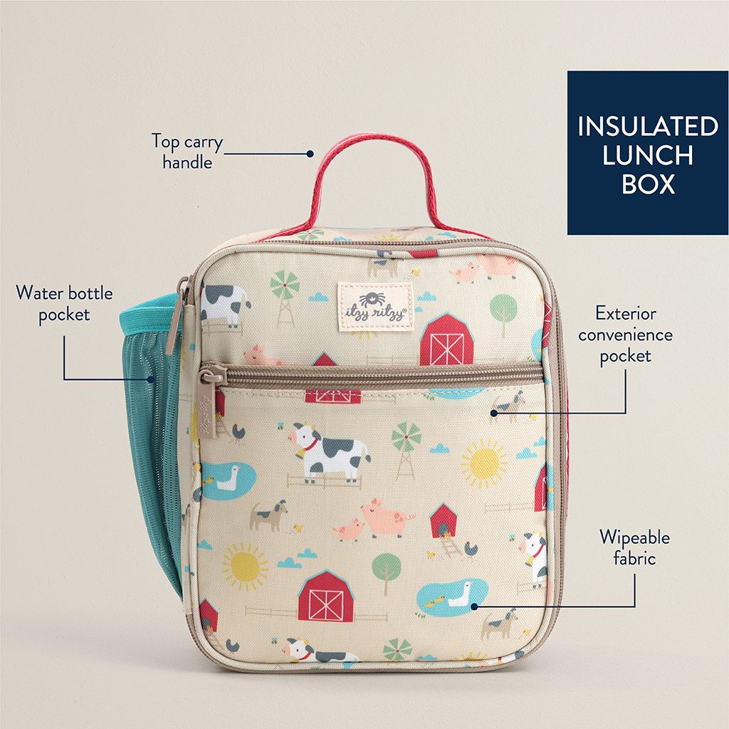Itzy Ritzy Itzy Lunch Box insulated kids lunch bag Farm Friends product photo 6 Itzy Ritzy Itzy Lunch Box insulated kids lunch bag Farm Friends product photo 6