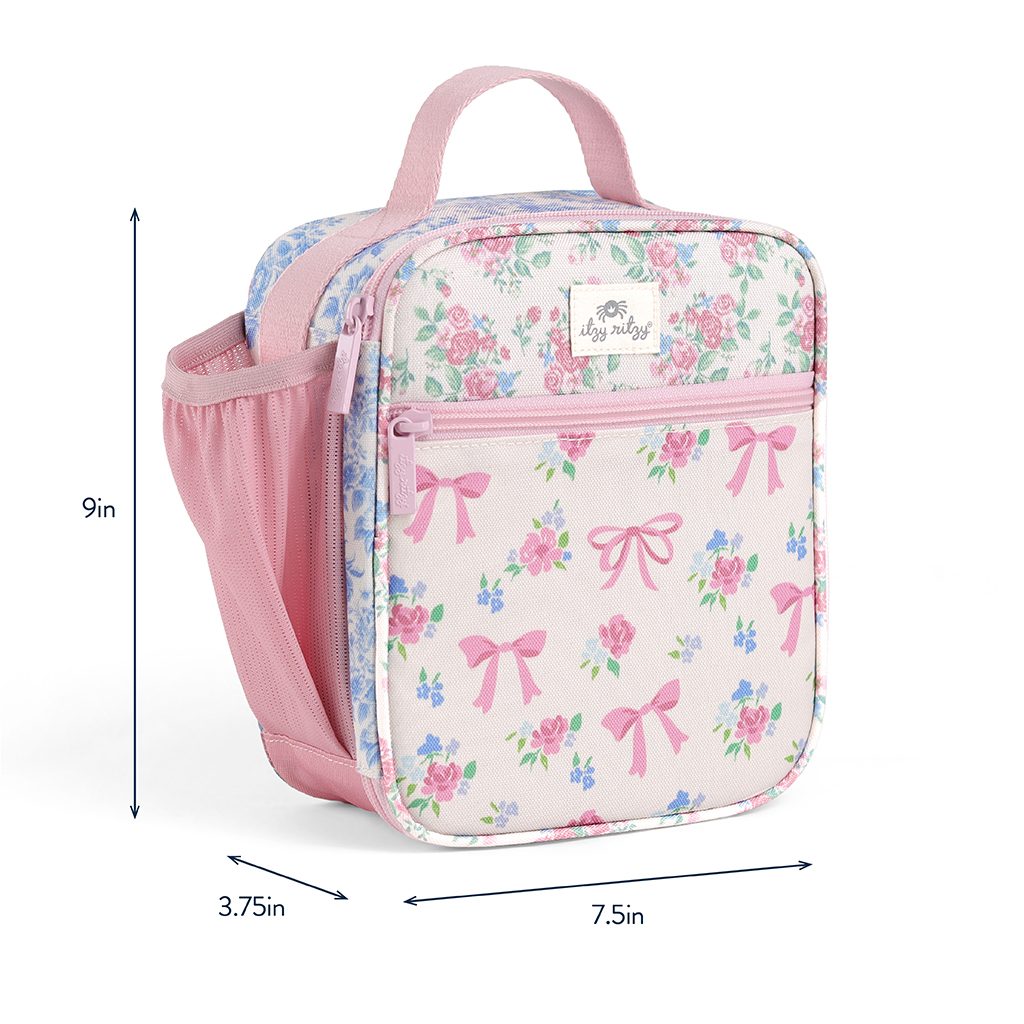 Itzy Ritzy Itzy Lunch Box insulated kids lunch bag Ribbons and Roses product photo 3 Itzy Ritzy Itzy Lunch Box insulated kids lunch bag Ribbons and Roses product photo 3