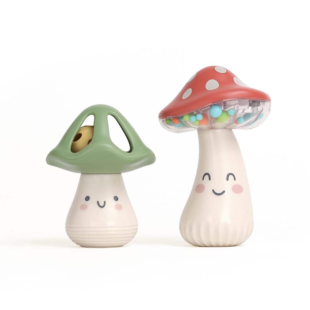 Itzy Ritzy Itzy Mini Maracas mushroom musical rattle set Itzy Ritzy Itzy Mini Maracas mushroom musical rattle set