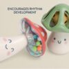 Itzy Ritzy Itzy Mini Maracas mushroom musical rattle set Itzy Ritzy Itzy Mini Maracas mushroom musical rattle set