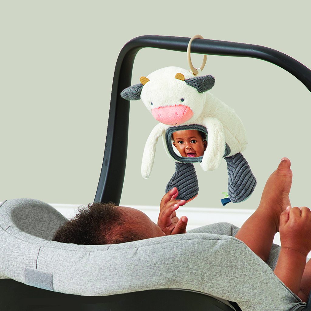 Itzy Ritzy Itzy Bitzy Mirror sensory tummy time mirror Cow product photo 6 Itzy Ritzy Itzy Bitzy Mirror sensory tummy time mirror Cow product photo 6