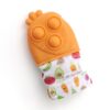Itzy Ritzy Itzy Mitt Pop silicone teething mitt with poppers Carrot product photo 1 Itzy Ritzy Itzy Mitt Pop silicone teething mitt with poppers Carrot product photo 1