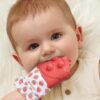 Itzy Ritzy Itzy Mitt Pop silicone teething mitt with poppers Strawberry product photo 2 Itzy Ritzy Itzy Mitt Pop silicone teething mitt with poppers Strawberry product photo 2