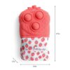 Itzy Ritzy Itzy Mitt Pop silicone teething mitt with poppers Strawberry product photo 6 Itzy Ritzy Itzy Mitt Pop silicone teething mitt with poppers Strawberry product photo 6