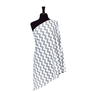 Itzy Ritzy Nursing Happens infinity breastfeeding scarf Grey Chevron product photo 1
