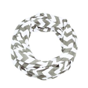 Itzy Ritzy Nursing Happens infinity breastfeeding scarf Grey Chevron product photo 2